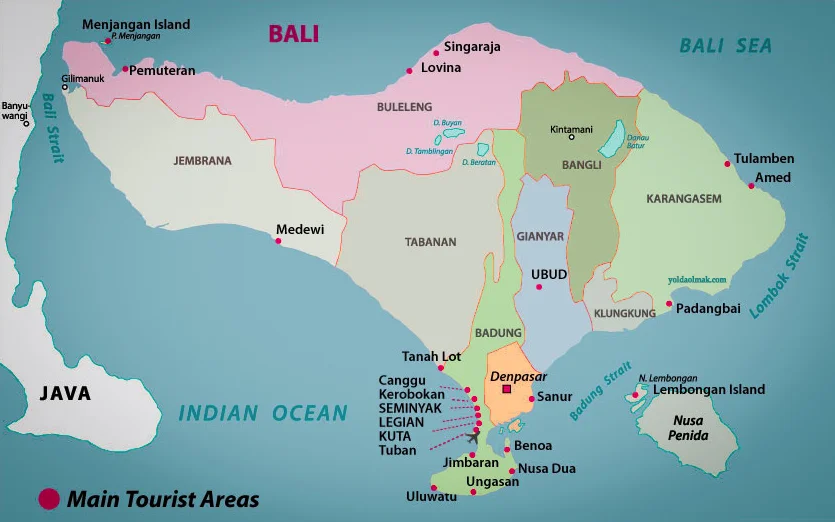 Bali haritası