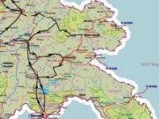 Laos Turu Planlama Laos-Map