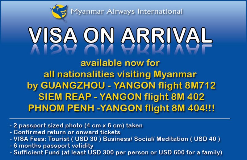 Myanmar vizesi-Myanmar-Airways