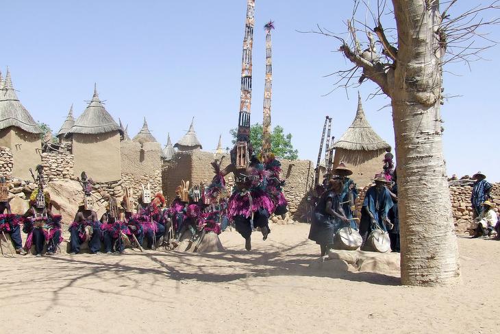 Dogon Mask (Kananga) Kanaga ve Walu, Mali