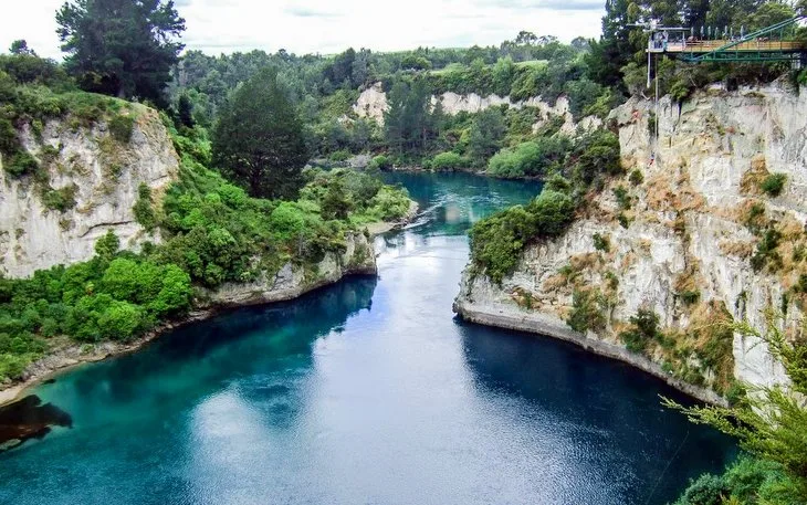 Bungee Jumping, Taupo, Yeni Zelanda