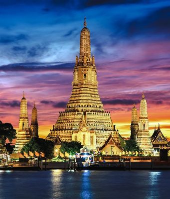 Görkemli Şafak Tapınağı: Wat Arun, Tayland   Bangkok Wat Arun