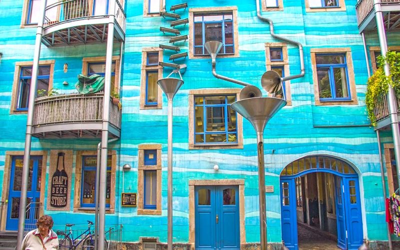 Yağmur Yağdığında Müzik Çalan Bina Music House, Dresden