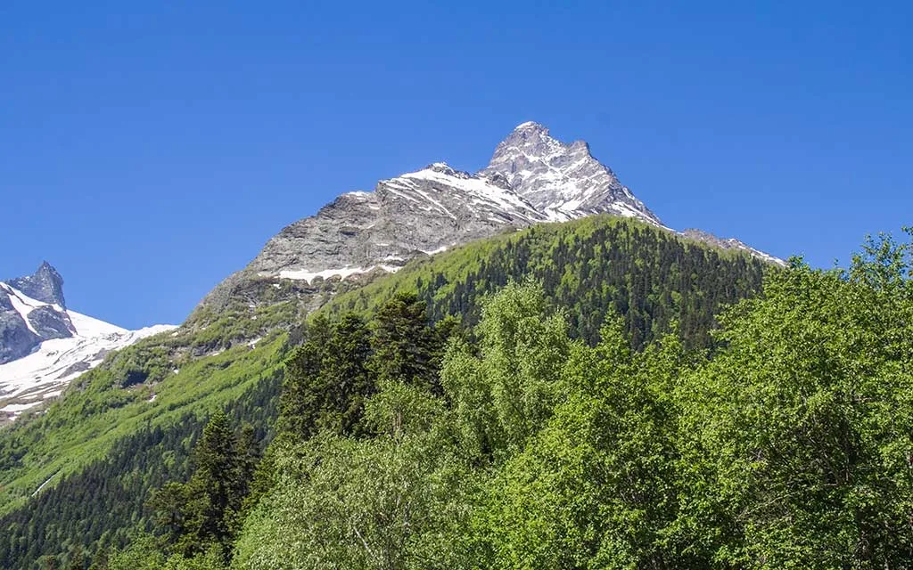 Mount Sofrudzhu, Dombay, Russia