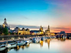 Avrupa’nın Balkonu: Brühl Terrace, Dresden Bruhl, Dresden, Almanya