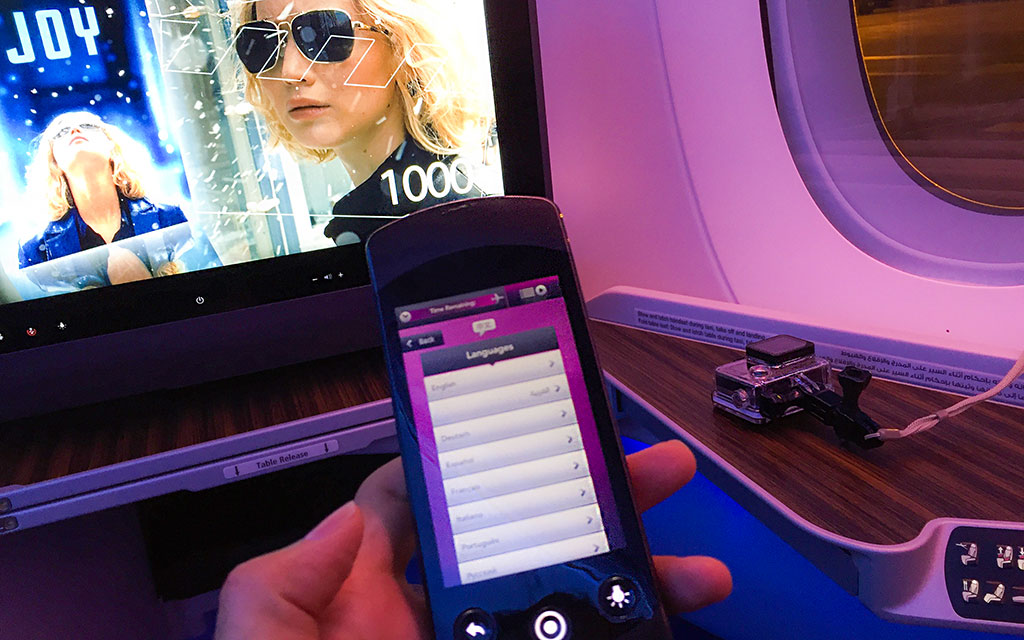 Qatar Airways A350 Entertainment