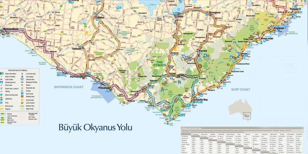 Great Ocean Road Map