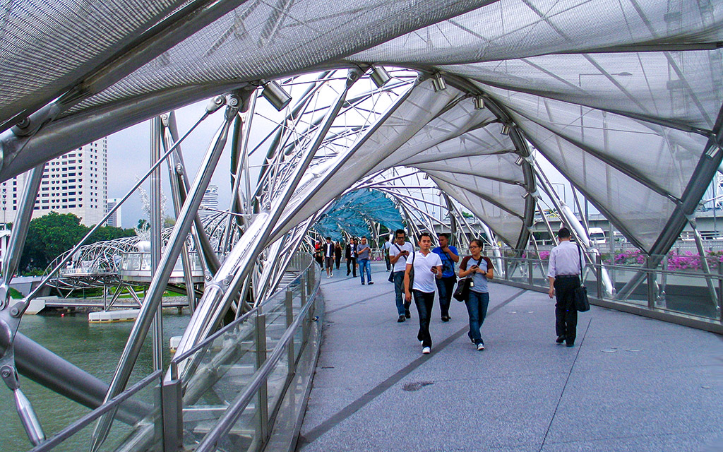 Helix Bridge, Singapur