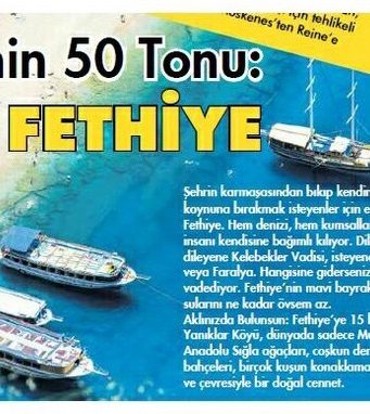 Milliyet Rota: Mavinin Elli Tonu Fethiye Milliyet Rota Fethiye