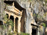 Fethiye Amintas Kaya Mezarları fethiye kral mezarlari nerede