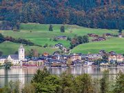 Büyüleyici Göl Wolfgangsee, Salzburg   Wolfgangsee