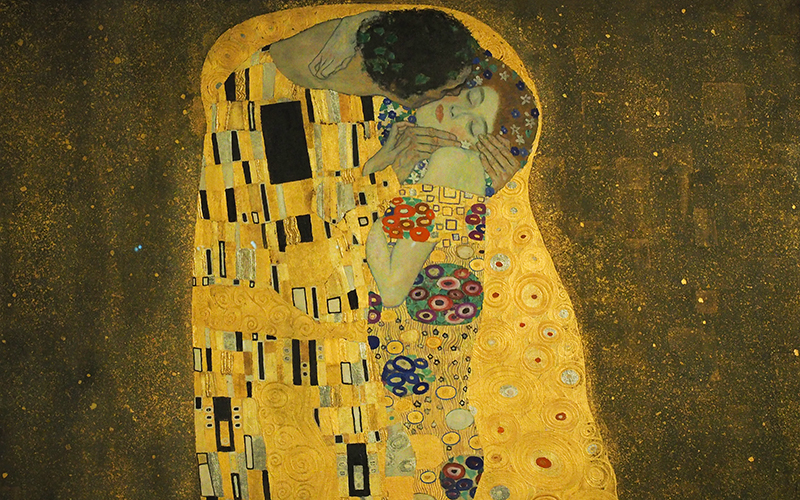 The Kiss (Öpücük), Gustav Klimt, Aşağı Belvedere