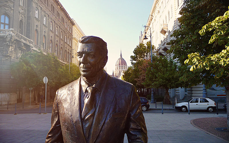 Ronald Reagan Statue Budapest