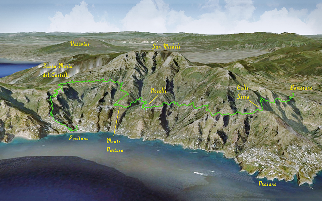 Positano trekking paths