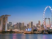 Singapur Marina Bay ve Marina Bay Sands Marina Bay