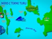 El Nido Tour C: Hidden Beach ve Matinloc Adası El Nido Tour C Map
