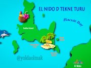 El Nido Tour D: Cadlao Adası ve Paradise Beach El Nido Tour D Map
