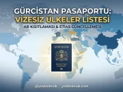 Dünya haritası üzerinde Gürcistan biyometrik pasaportu ve vizesiz seyahat edilen ülkeler illüstrasyonu